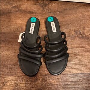 Steve Madden Black Strappy Sandals